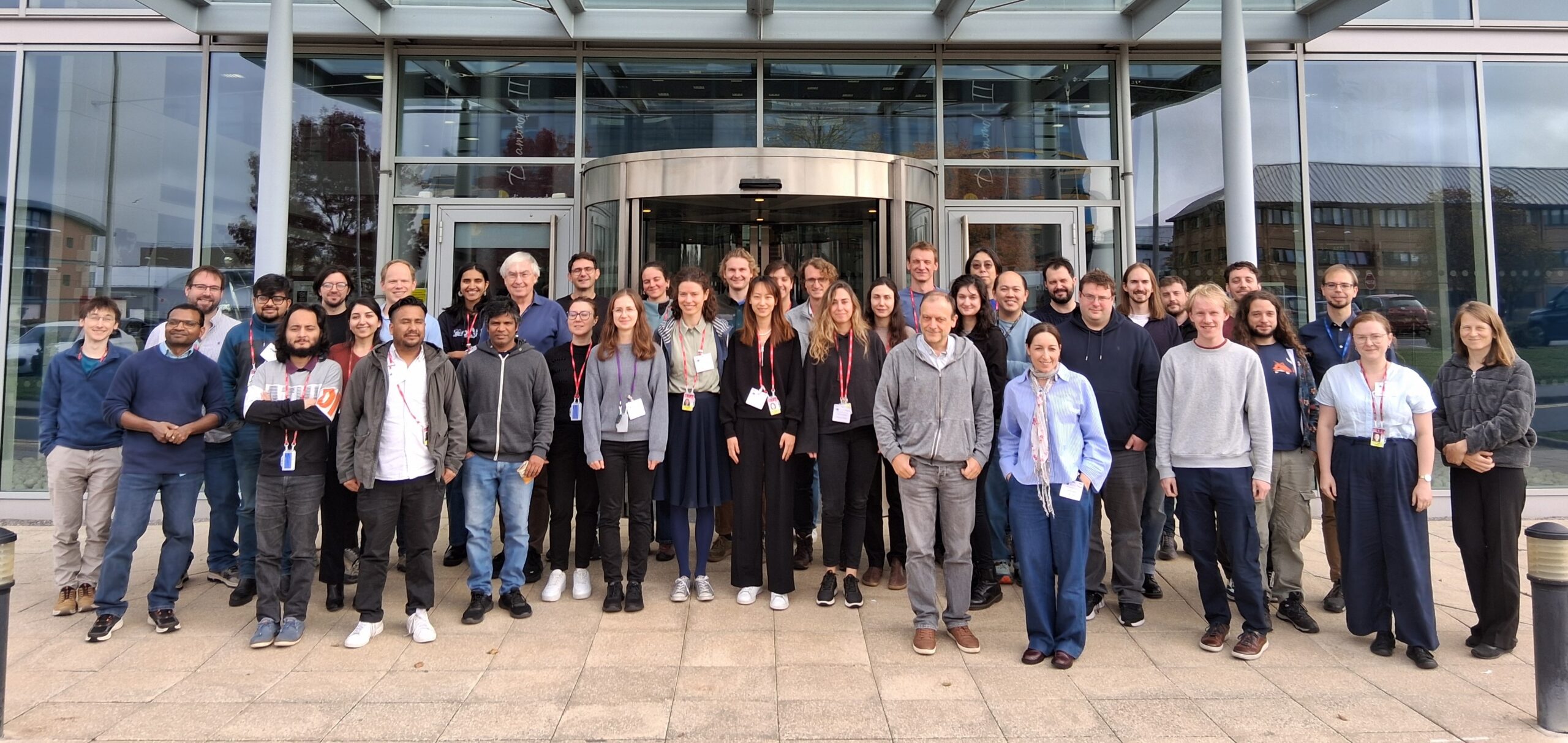 Photo of speakers and attendees at the 2025 Icknield Workshop outside Diamond House