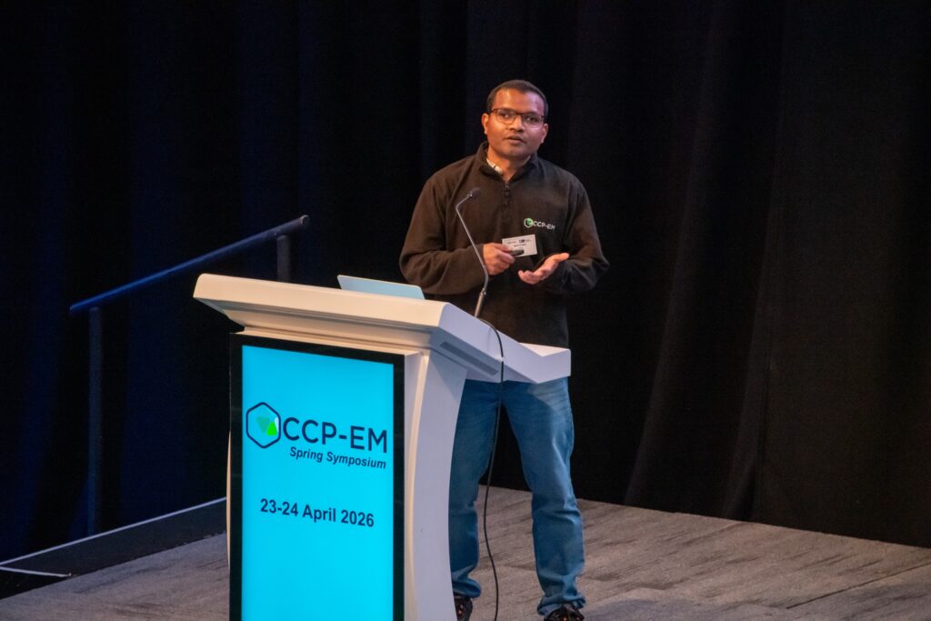 Agnel Joseph presenting 'What's new in CCP-EM' alk
